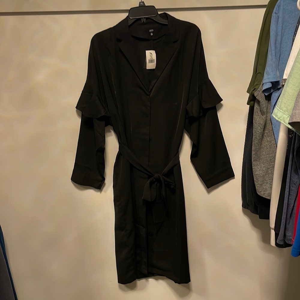 Lucca Duster Ruffle Sleeve Dress